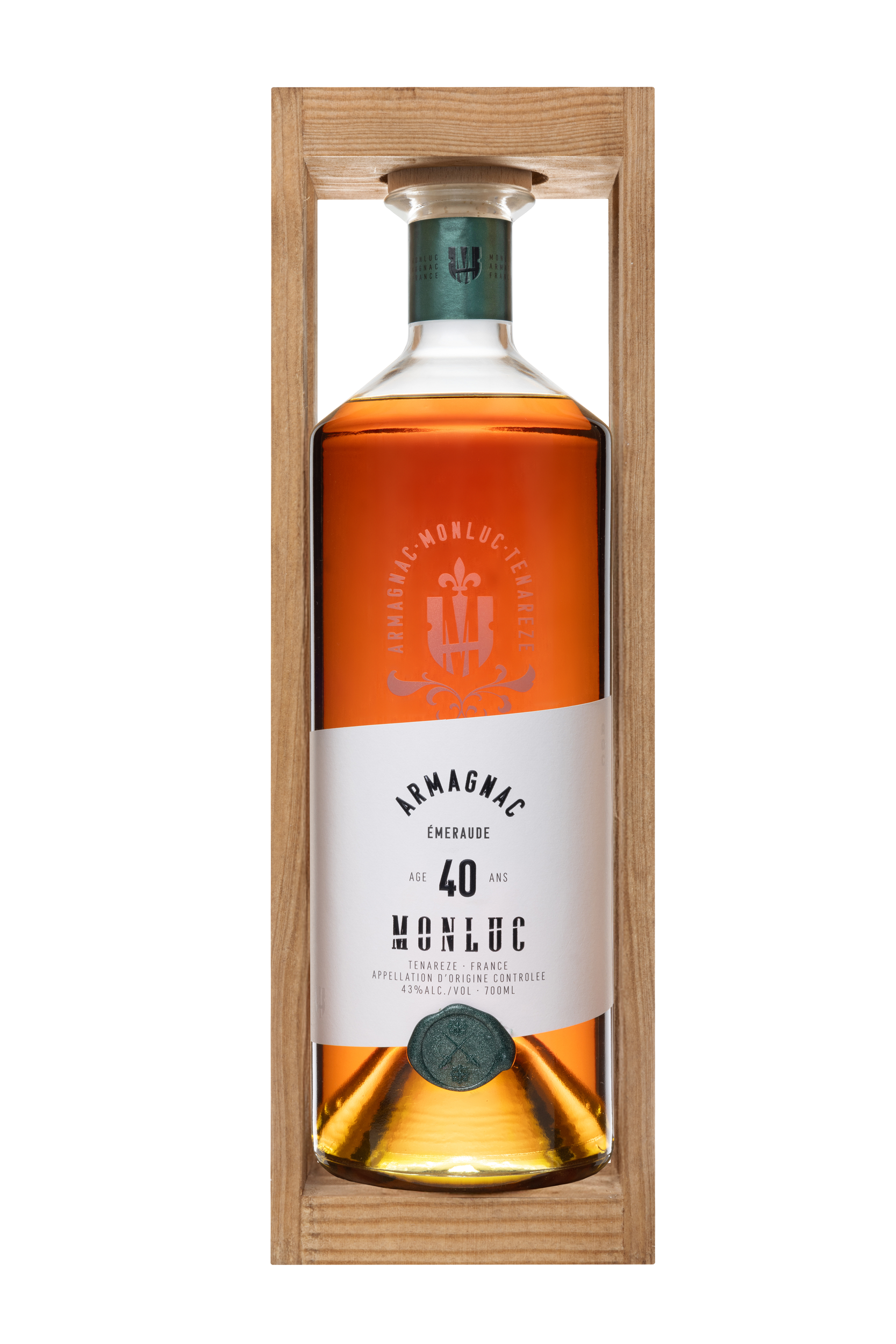 Armagnac Monluc 40 ans Ténarèze Emeraude